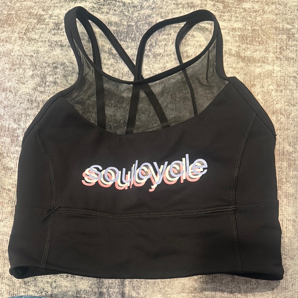 SoulCycle Women's Black Swim Top